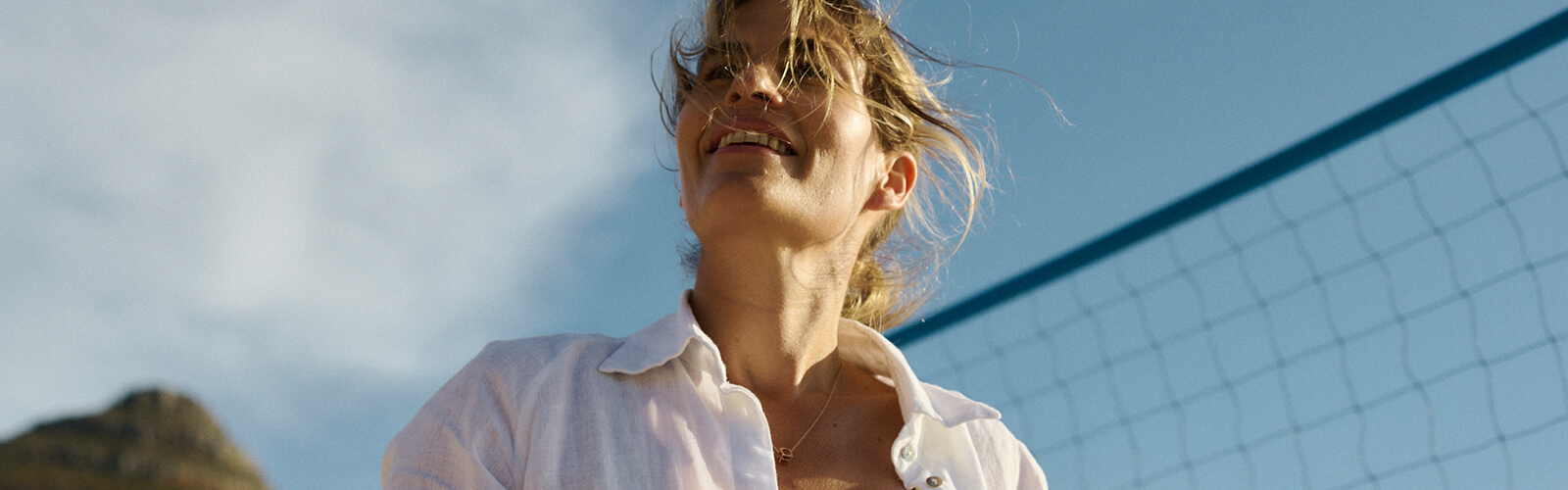 Eine Frau am Strand Eine Frau am Strand